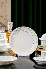 58头彩玲珑瓷花间牡丹餐具 · 9