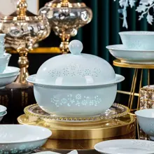 58头影青玲珑餐具-蒲公英 · 6