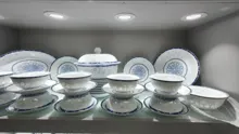 58头青花玲珑餐具-缤纷菱花 · 9