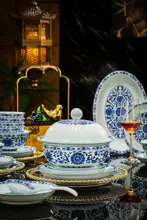 58头青花缠枝莲盛世餐具 · 3