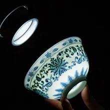 58头青花缠枝莲餐具 · 6