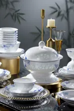 58头青花玲珑餐具·石榴花 · 4