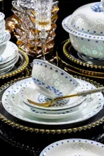 58头青花玲珑餐具-浪漫花语 · 5