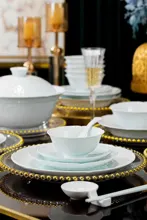 58头影青仿宋葵口餐具 · 6