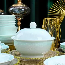58头·青玉瓷釉中彩爱情海餐具 · 5