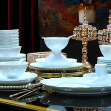 58头青玉玲珑丰收餐具 · 4
