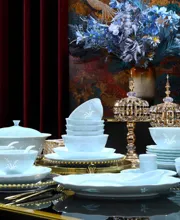 58头青玉玲珑丰收餐具 · 9