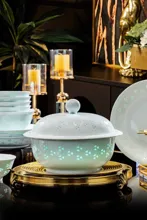 58头青瓷玲珑餐具-三叶草 · 3