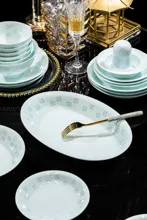 58头青瓷玲珑餐具-铜钱 · 9