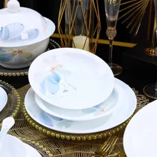 58头·白瓷花千骨餐具 · 4