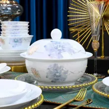 58头·白瓷荷风餐具 · 5