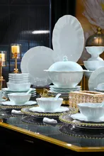 70头青釉玲珑流星雨餐具套装 · 1