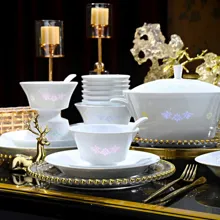 58头六彩玲珑瓷餐具 · 3
