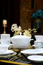 58头六彩玲珑瓷餐具 · 8
