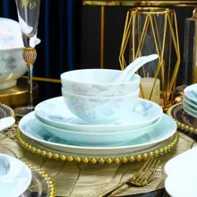 58头·青釉花开向阳餐具 · 9