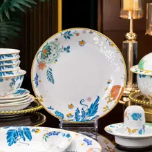 58头粉彩玲珑餐具-热带雨林 · 4