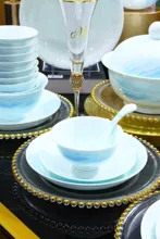 58头·釉中彩水天一色青釉餐具 · 8