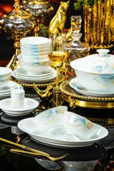 60头·白玉泥紫荆花餐具 · 3