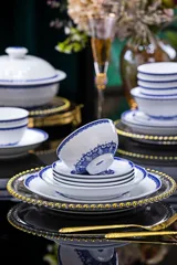 58头青花雀影餐具 · 3