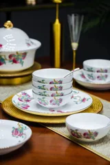 58头描金福寿三多餐具 · 7