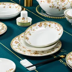 72头描金锦绣花园骨瓷餐具 · 4