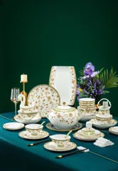 72头描金锦绣花园骨瓷餐具 · 7
