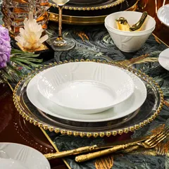 58头纯白浮雕悠雅餐具（白瓷） · 8