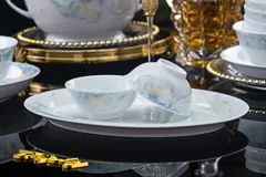 56头白瓷花影餐具 · 8