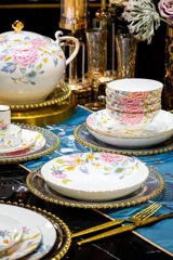 70头描金繁花似锦骨瓷餐具 · 5