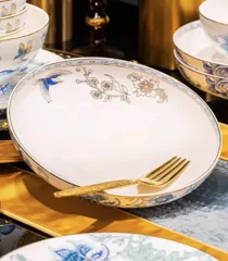 68头金边梦里花骨瓷餐具 · 6