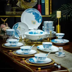 58头荷天下餐具（白瓷） · 1