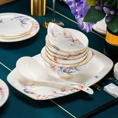 72头描金喜上眉梢骨瓷餐具 · 6
