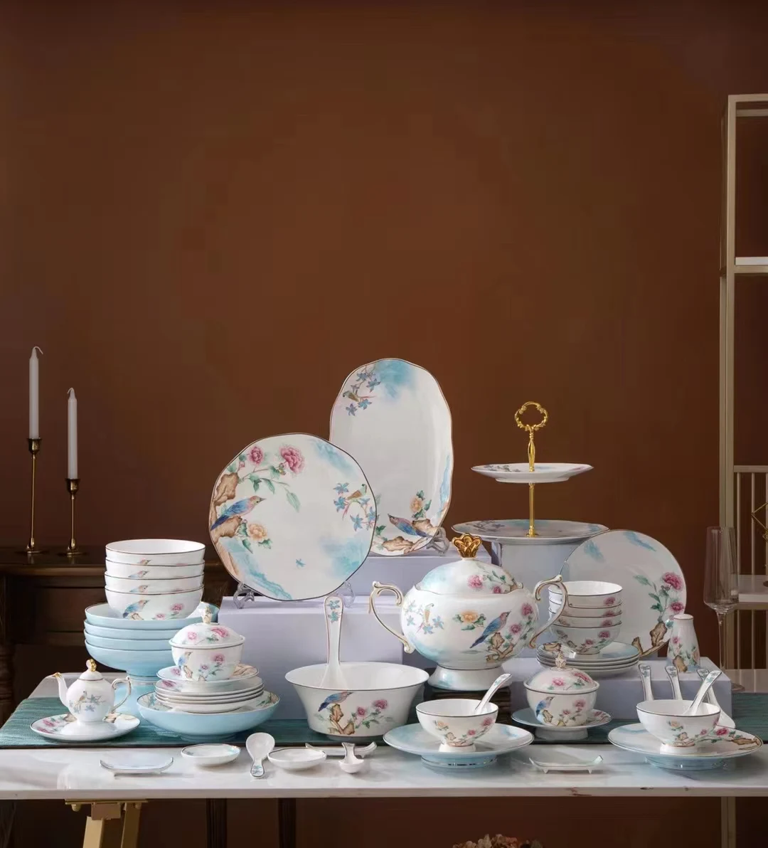68头·喜上眉梢骨瓷餐具