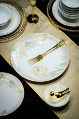 58头荷塘月色餐具（白瓷） · 8