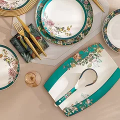62头金边莺啼花开骨瓷餐具 · 6