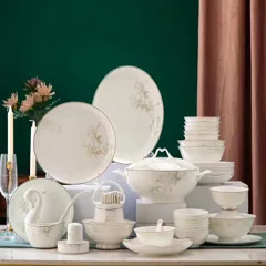 62头桂花缘骨瓷餐具 · 1