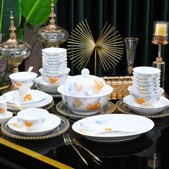 58头柿柿如意餐具（白瓷） · 2