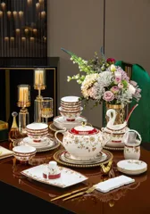 72头描金红锦绣花园骨瓷餐具 · 7