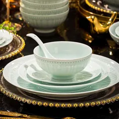58头青釉罗马风情餐具（白瓷） · 4
