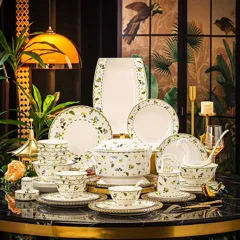 70头描金莎拉花园骨瓷餐具 · 1