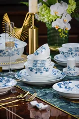 56头春风得意青花餐具 · 3