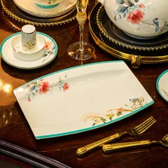 70头描金十二花神骨瓷餐具 · 5